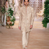 Beige Sherwani