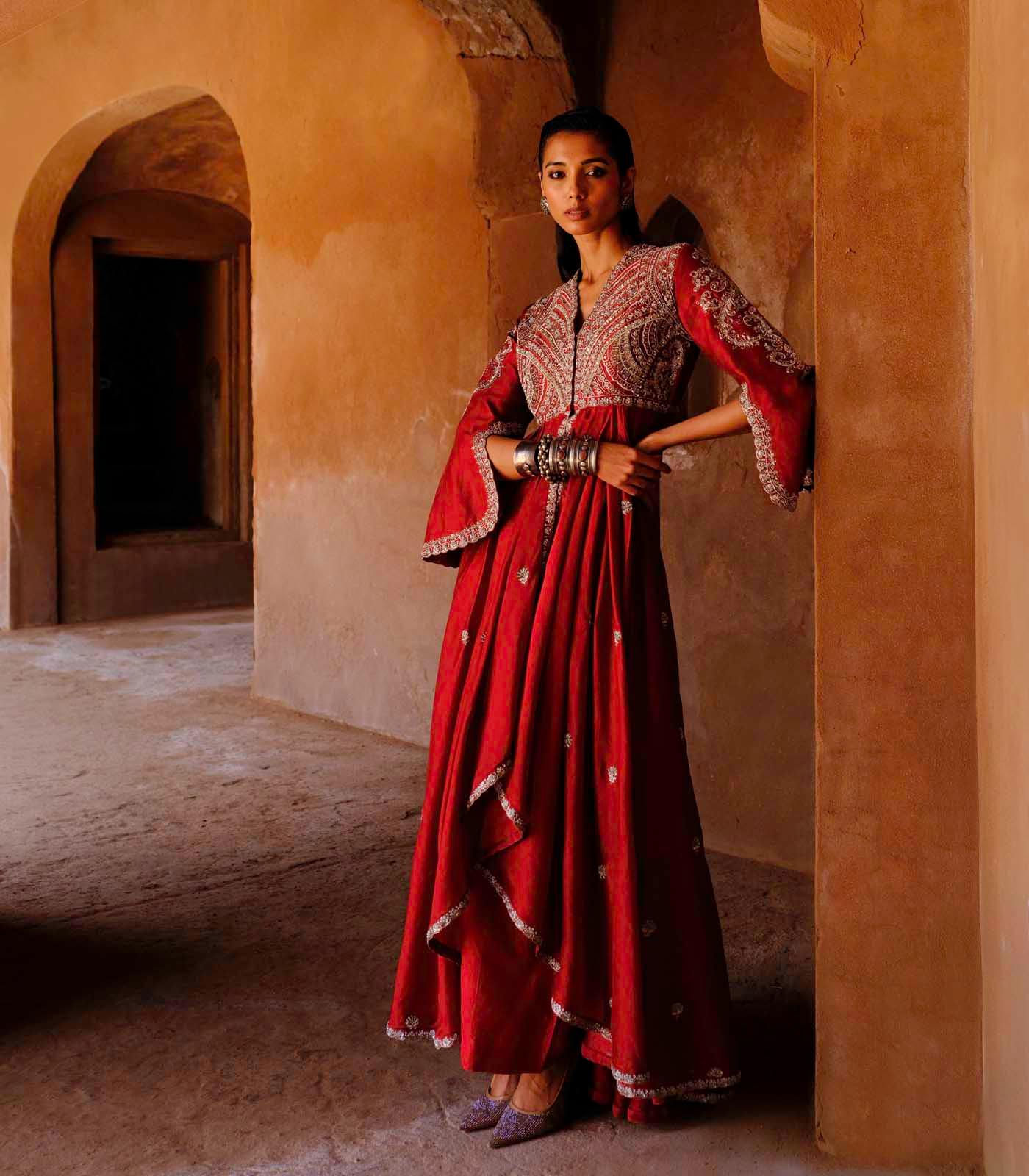 Anarkali Drape Set - Jayanti Reddy