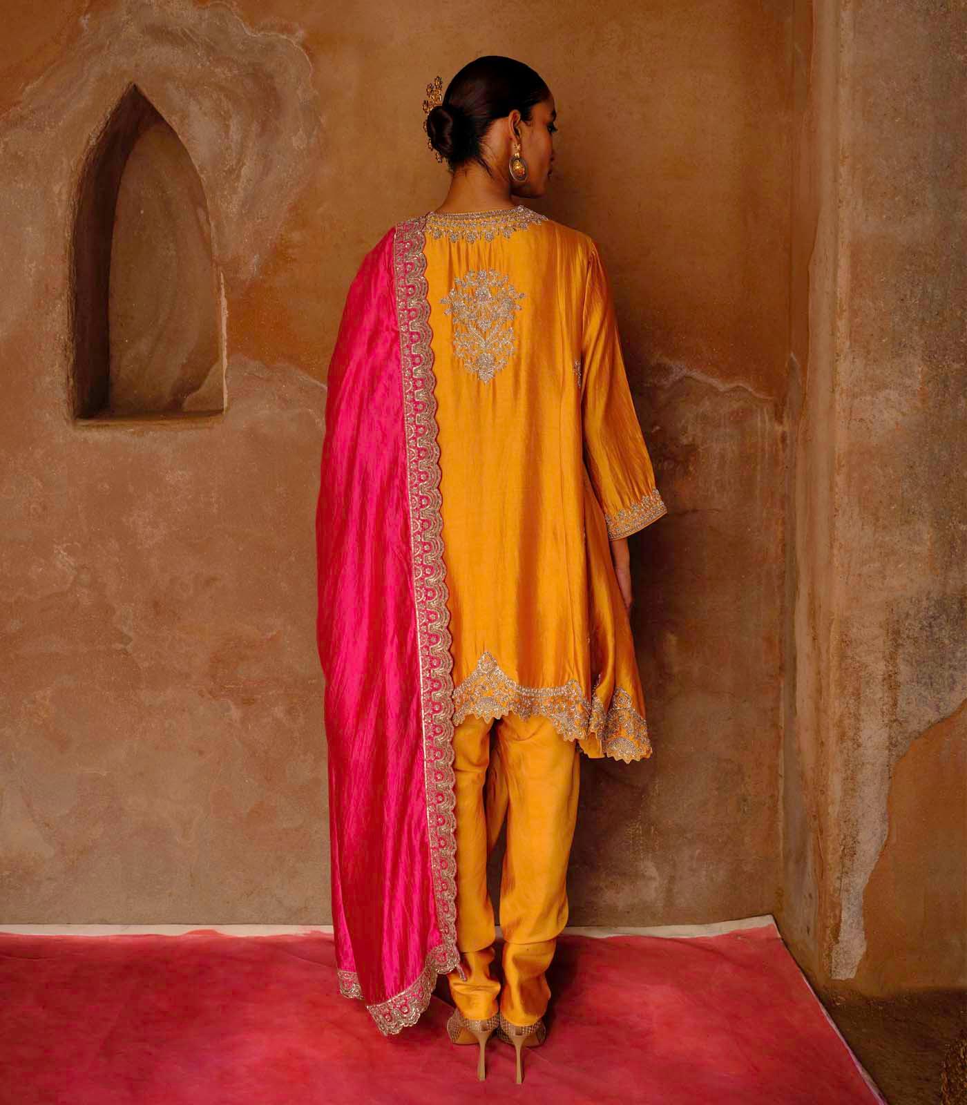 Mango Yellow Tunic Set - Jayanti Reddy