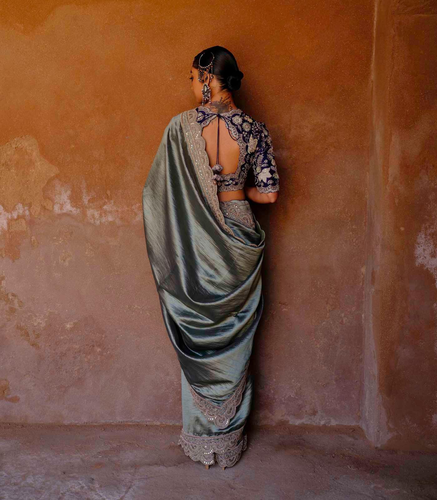 Mint Saree Set - Jayanti Reddy