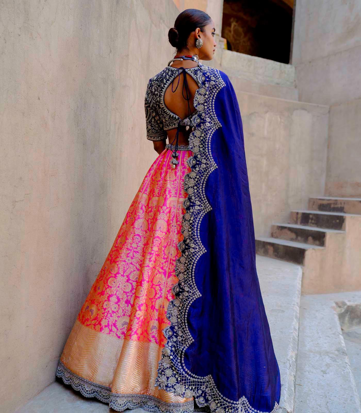 Pink & Purple Lehenga Set - Jayanti Reddy