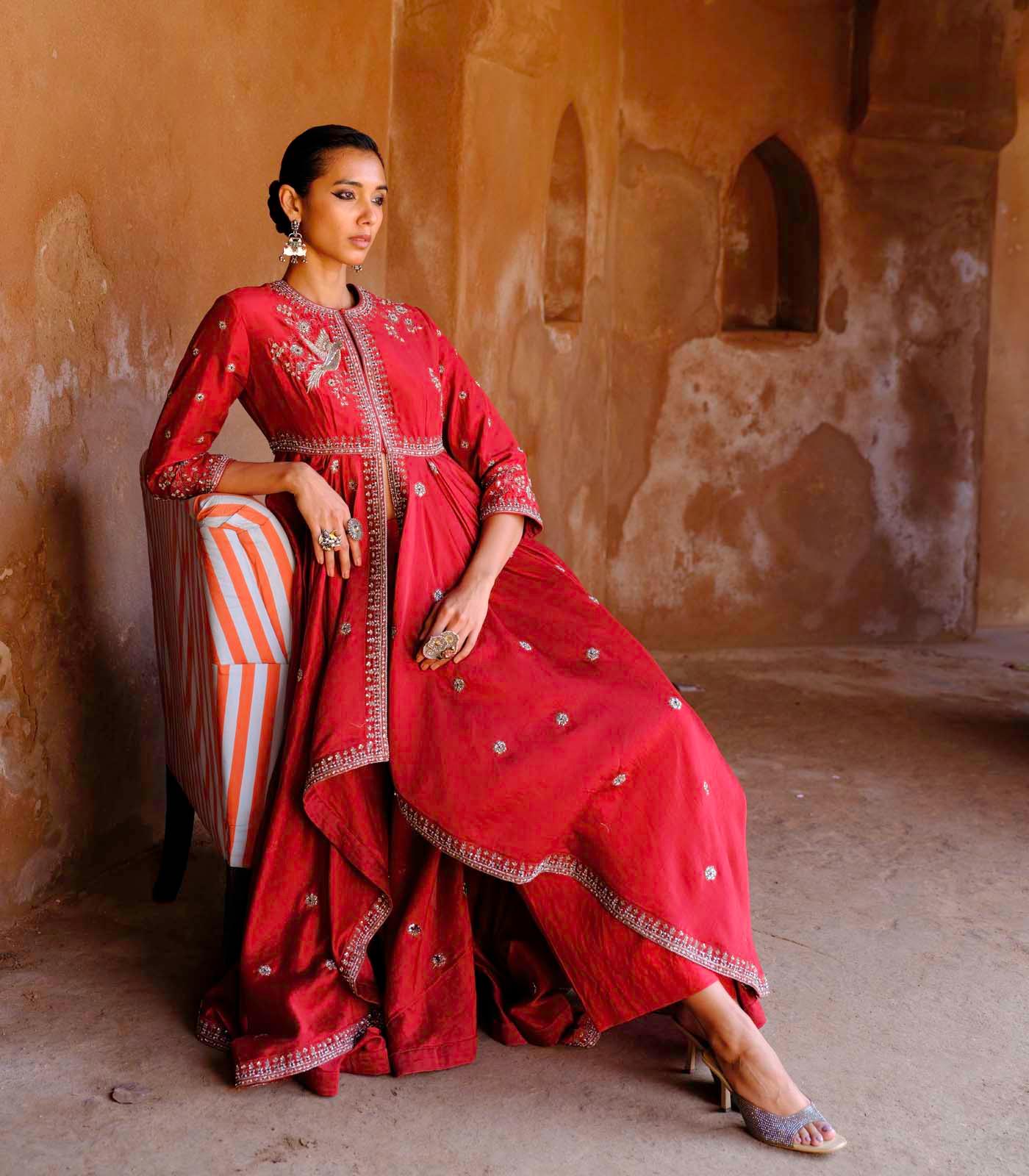 Anarkali Drape Set - Jayanti Reddy