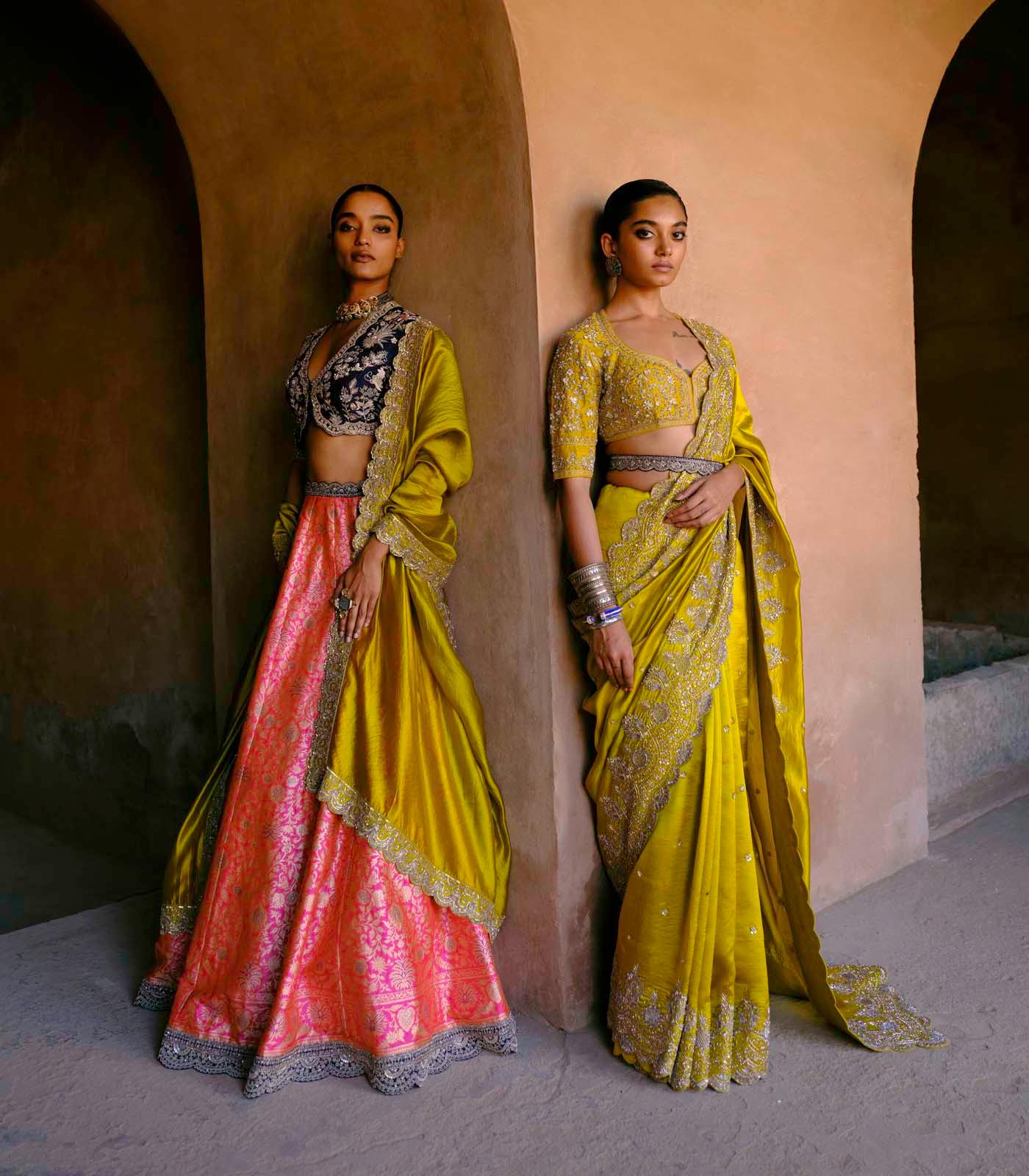 Mustard Saree Set - Jayanti Reddy