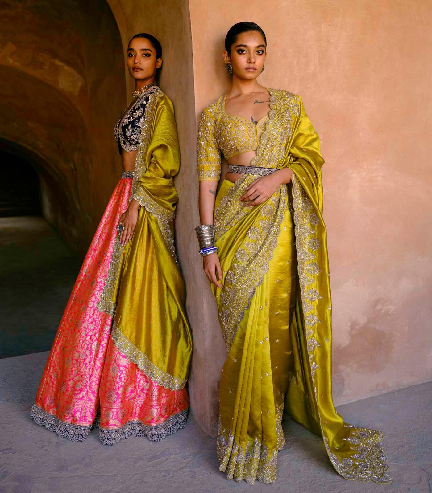 Mustard Saree Set - Jayanti Reddy