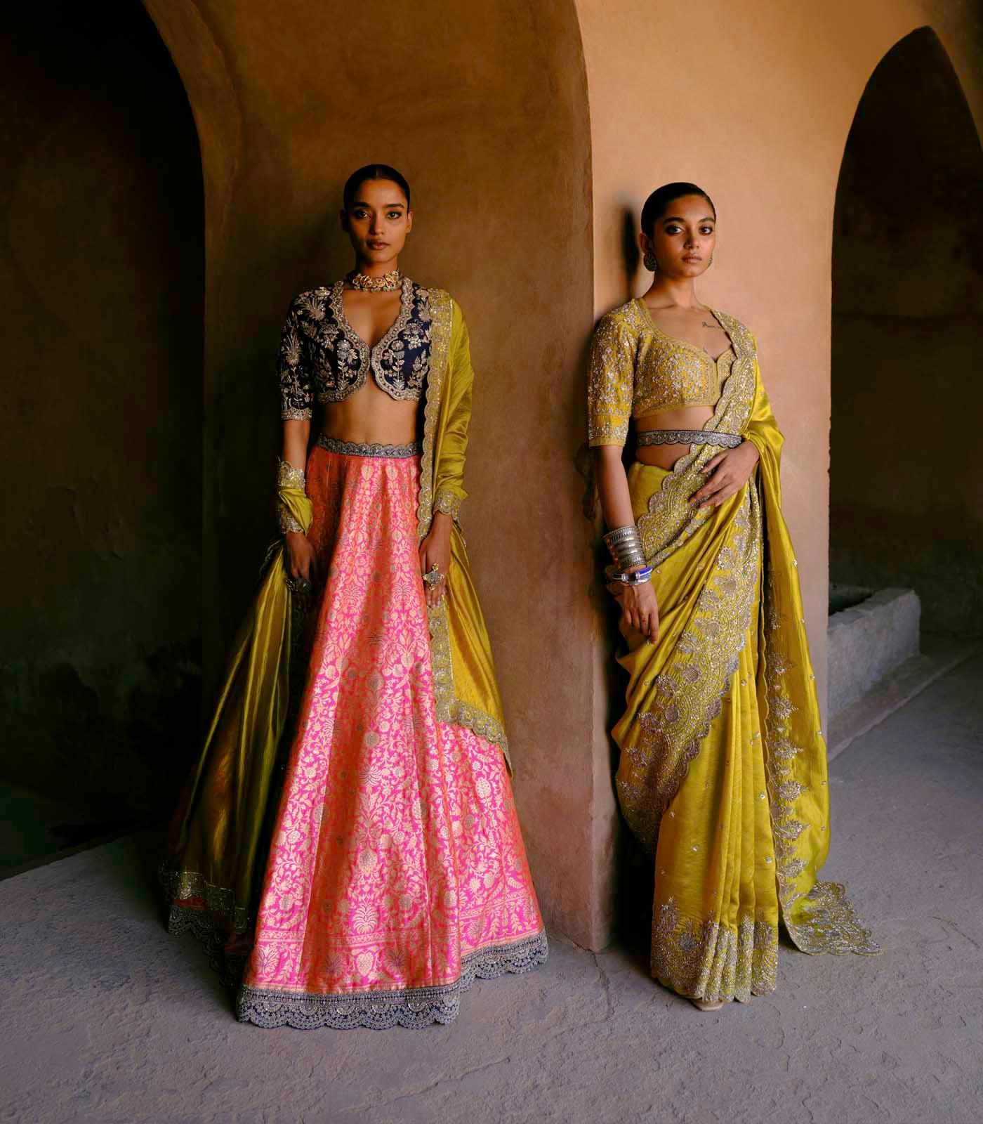Mustard Saree Set - Jayanti Reddy