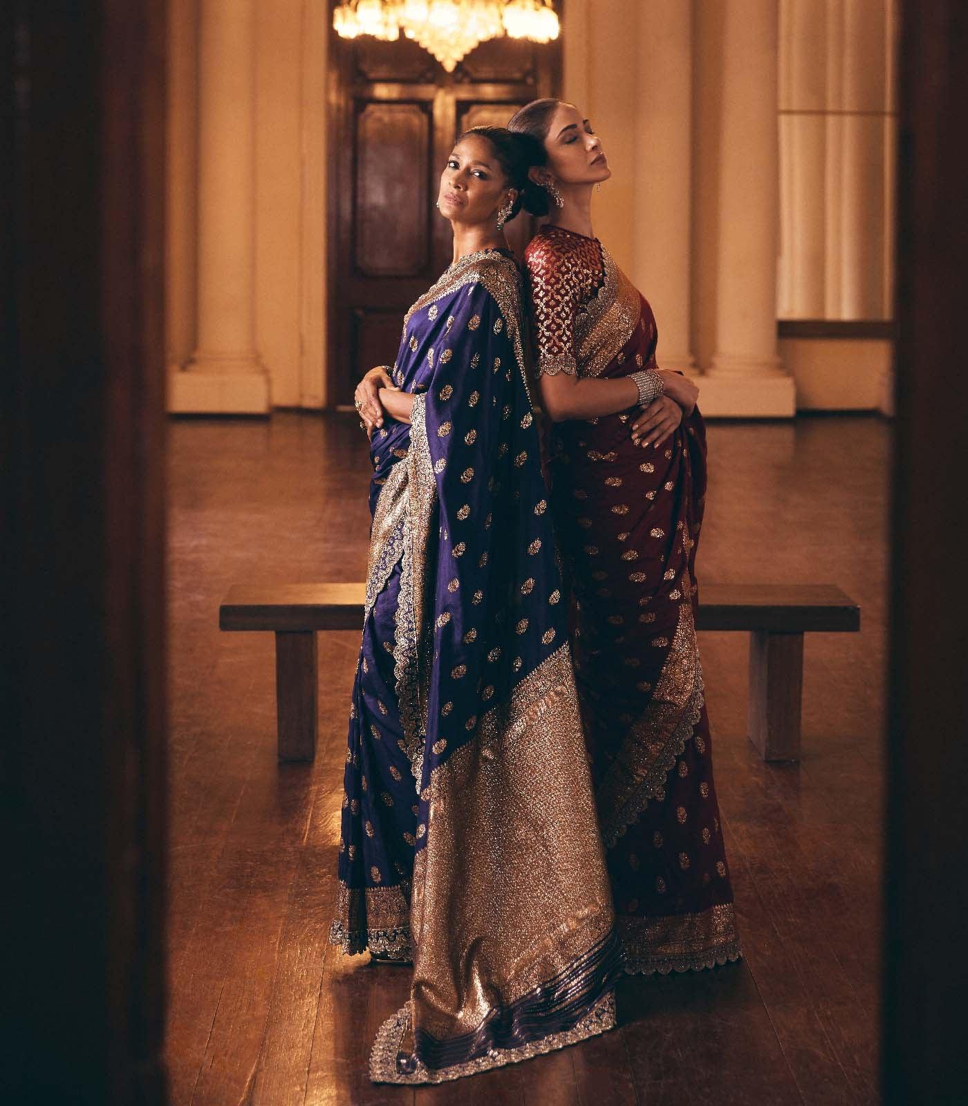 Purple Banaras saree set - Jayanti Reddy