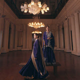 Purple Tunic Sharara Set - Jayanti Reddy