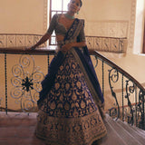 Purple Banaras Lehenga Set - Jayanti Reddy