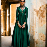 Emerald Green Anarkali Set