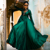 Emerald Green Anarkali Set