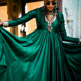 Emerald Green Anarkali Set