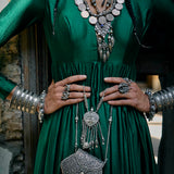 Emerald Green Anarkali Set
