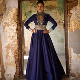 Purple Anarkali Set