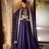 Purple Anarkali Set