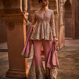 Peach Peplum Set