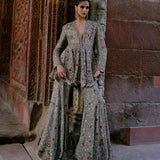 Nyra Peplum & Sharara with Dupatta