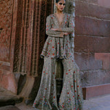 Nyra Peplum & Sharara with Dupatta