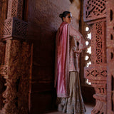 Misha Tunic with Gotta Sharara & Bird Dupatta