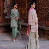 Misha Tunic with Gotta Sharara & Bird Dupatta