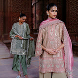 Misha Tunic with Gotta Sharara & Bird Dupatta