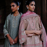 Misha Tunic with Gotta Sharara & Bird Dupatta