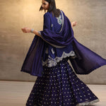 Purple Tunic Sharara Set - Jayanti Reddy