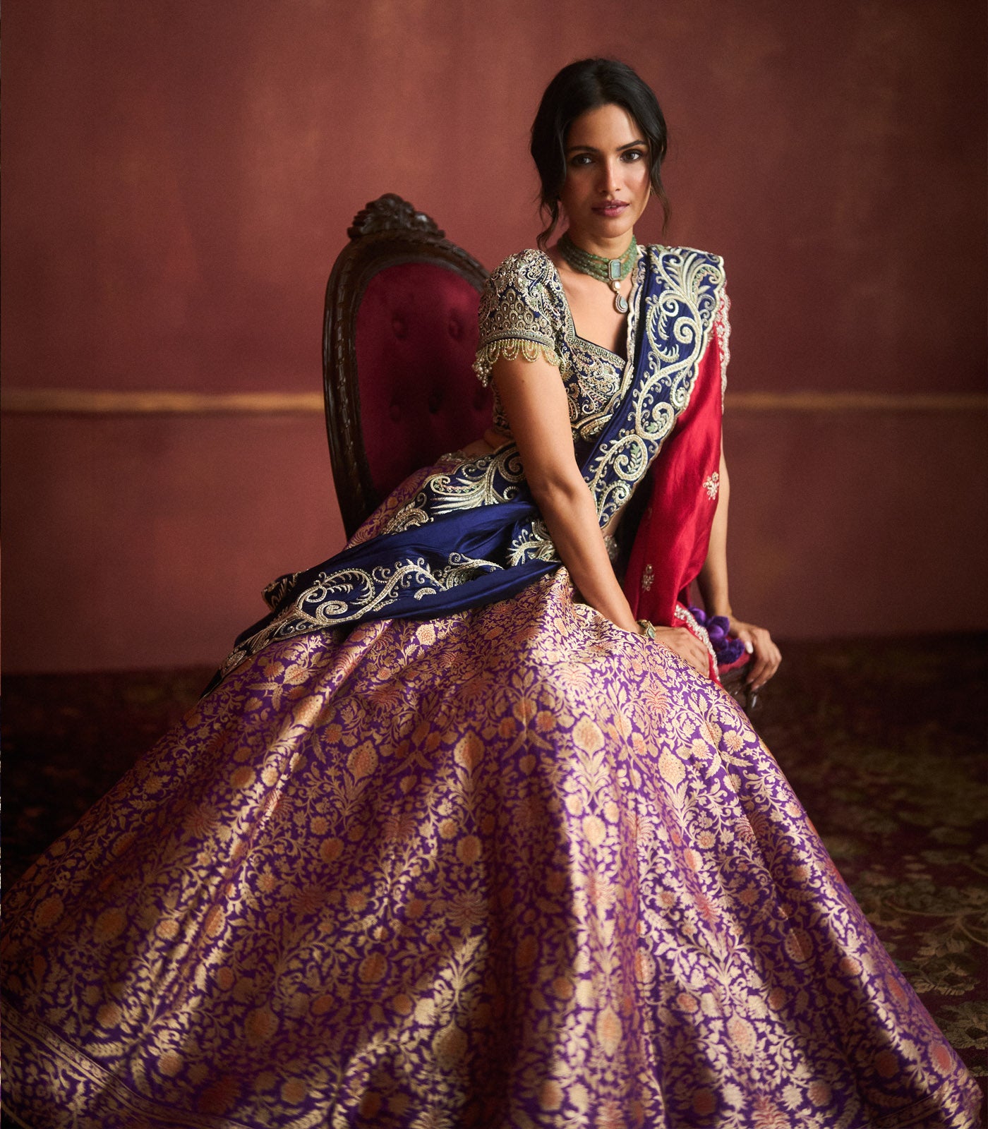 Purple Lehenga Set