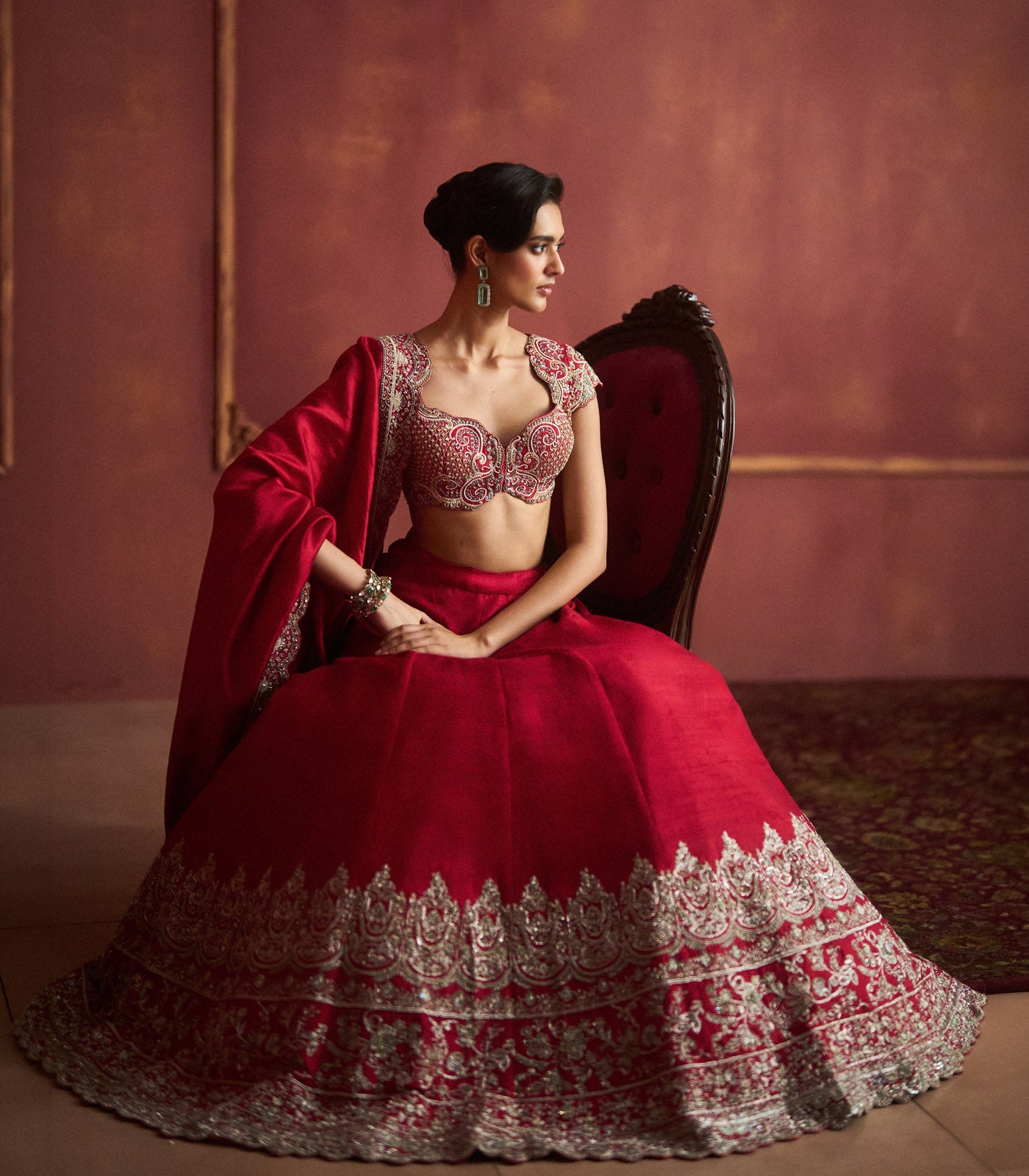 Red Lehenga Set