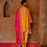 Mango Yellow Tunic Set - Jayanti Reddy