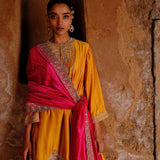 Mango Yellow Tunic Set - Jayanti Reddy