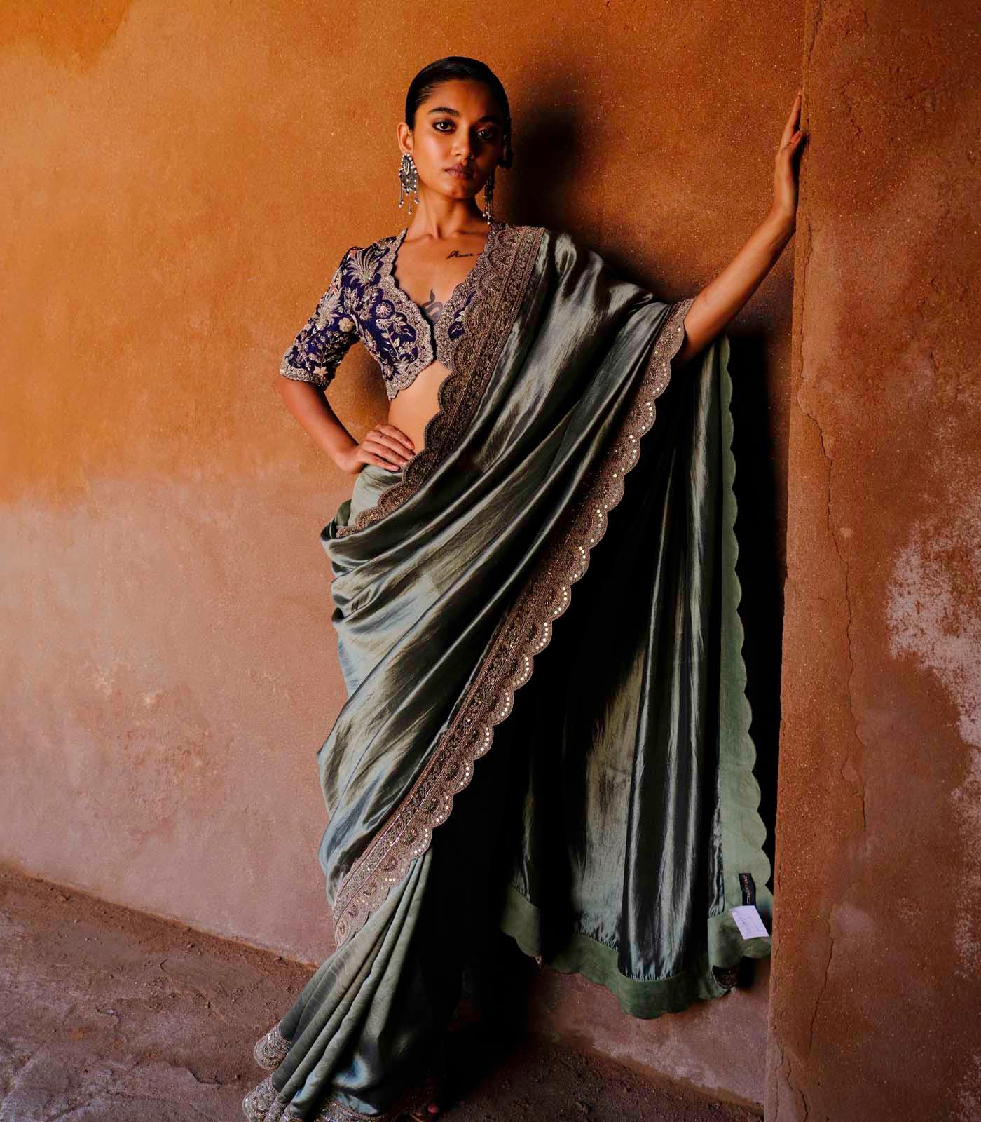 Mint Saree Set – Jayanti Reddy