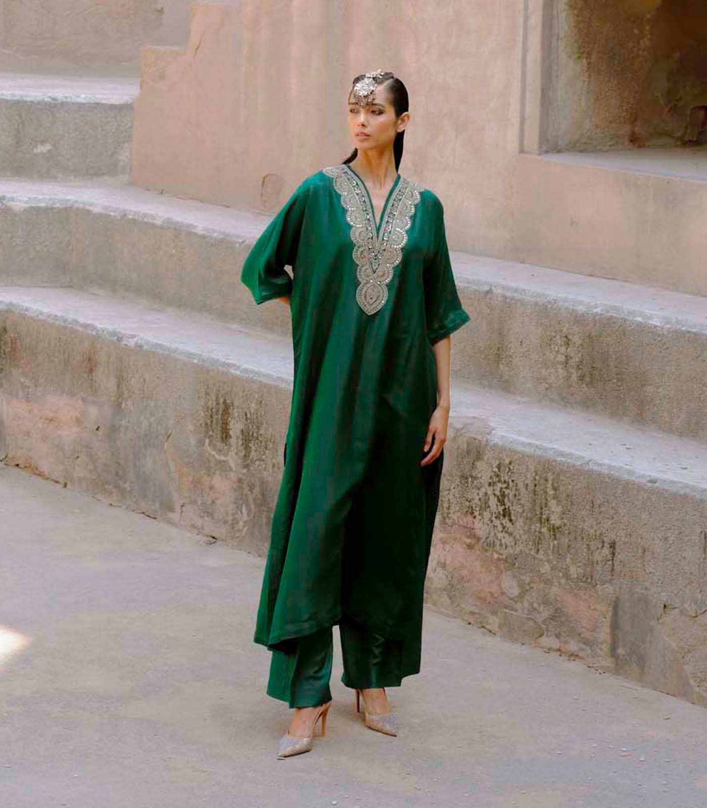 Emerald Kaftan - Jayanti Reddy