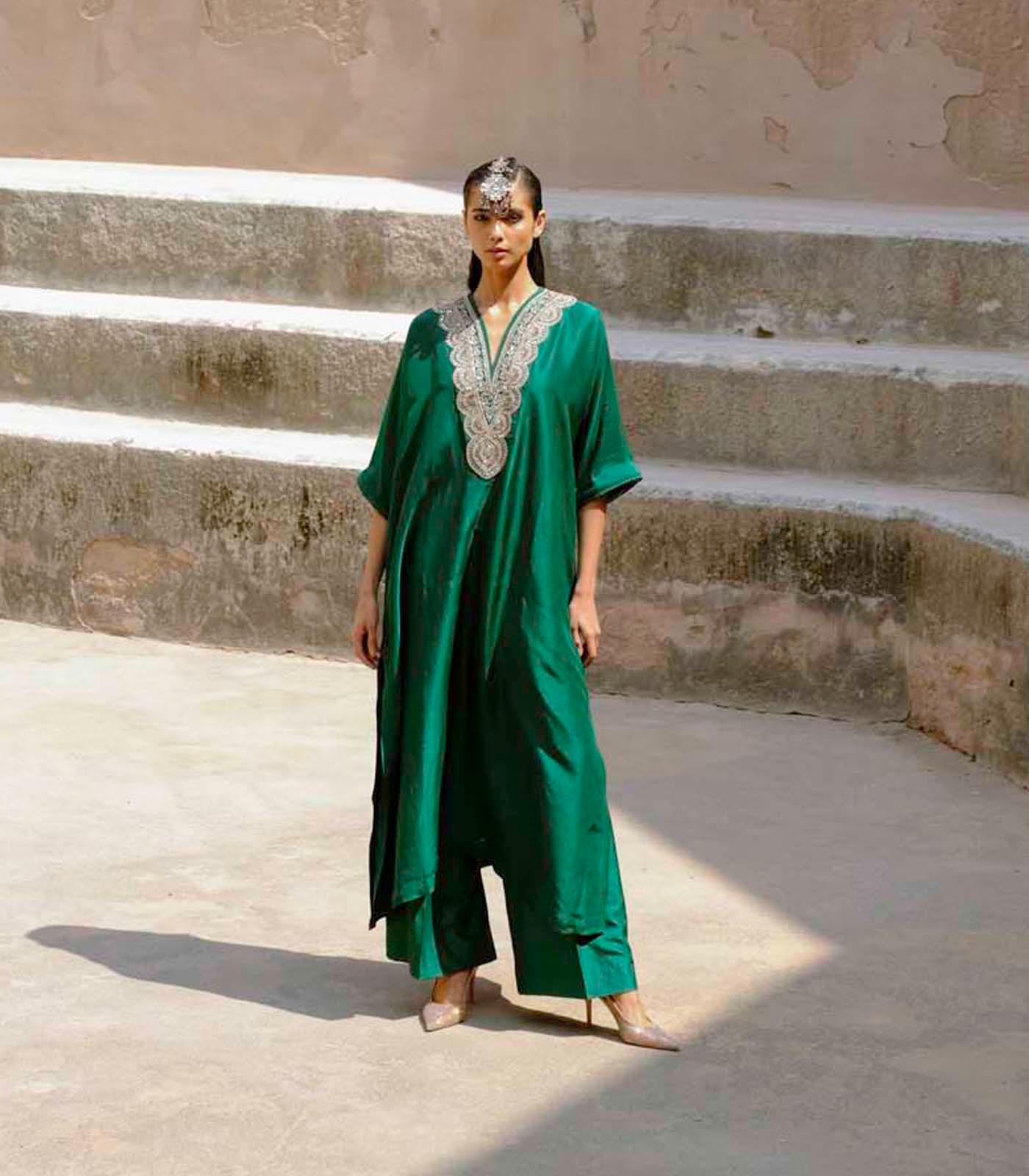 Emerald Kaftan - Jayanti Reddy