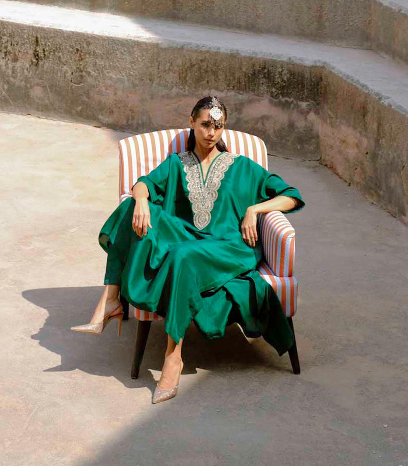 Emerald Kaftan - Jayanti Reddy