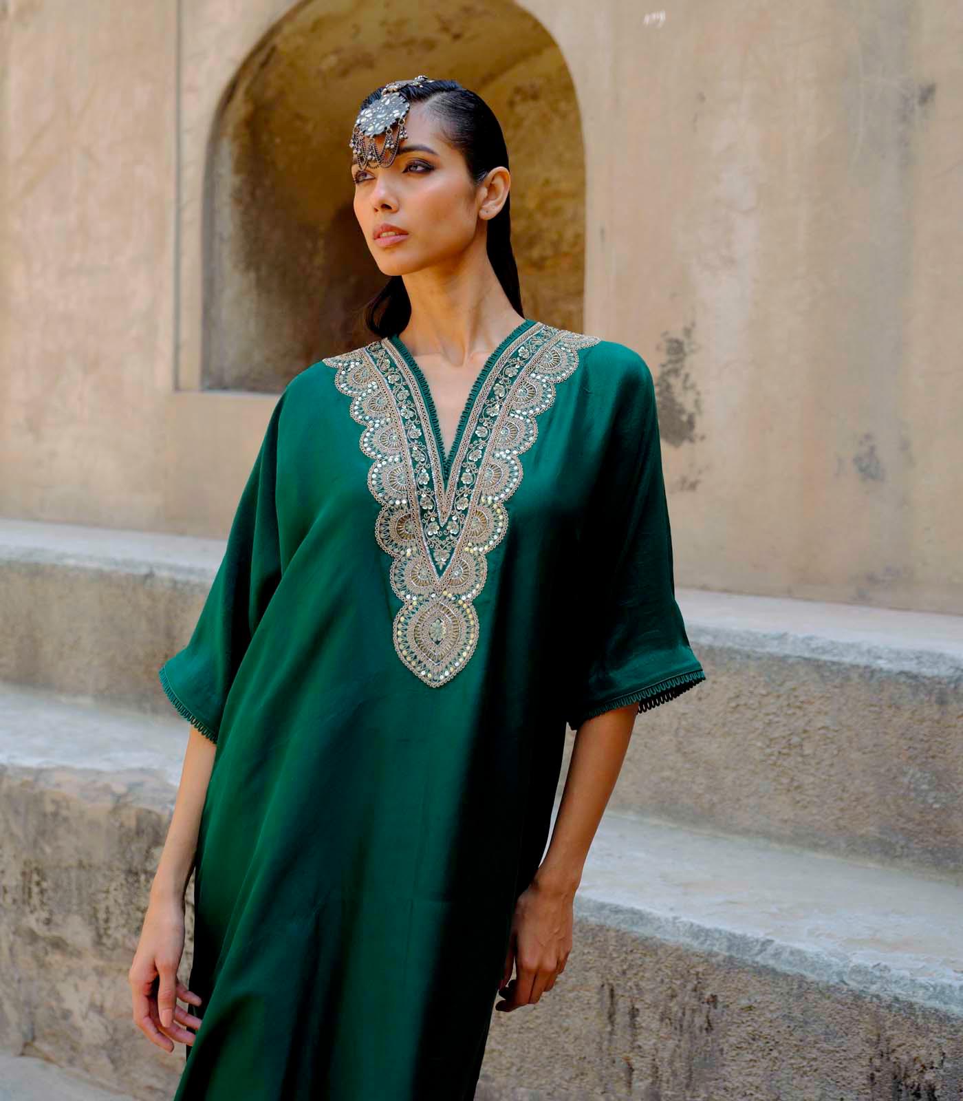 Emerald Kaftan - Jayanti Reddy