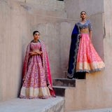 Pink & Purple Lehenga Set - Jayanti Reddy