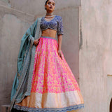 Pink & Purple Lehenga Set - Jayanti Reddy