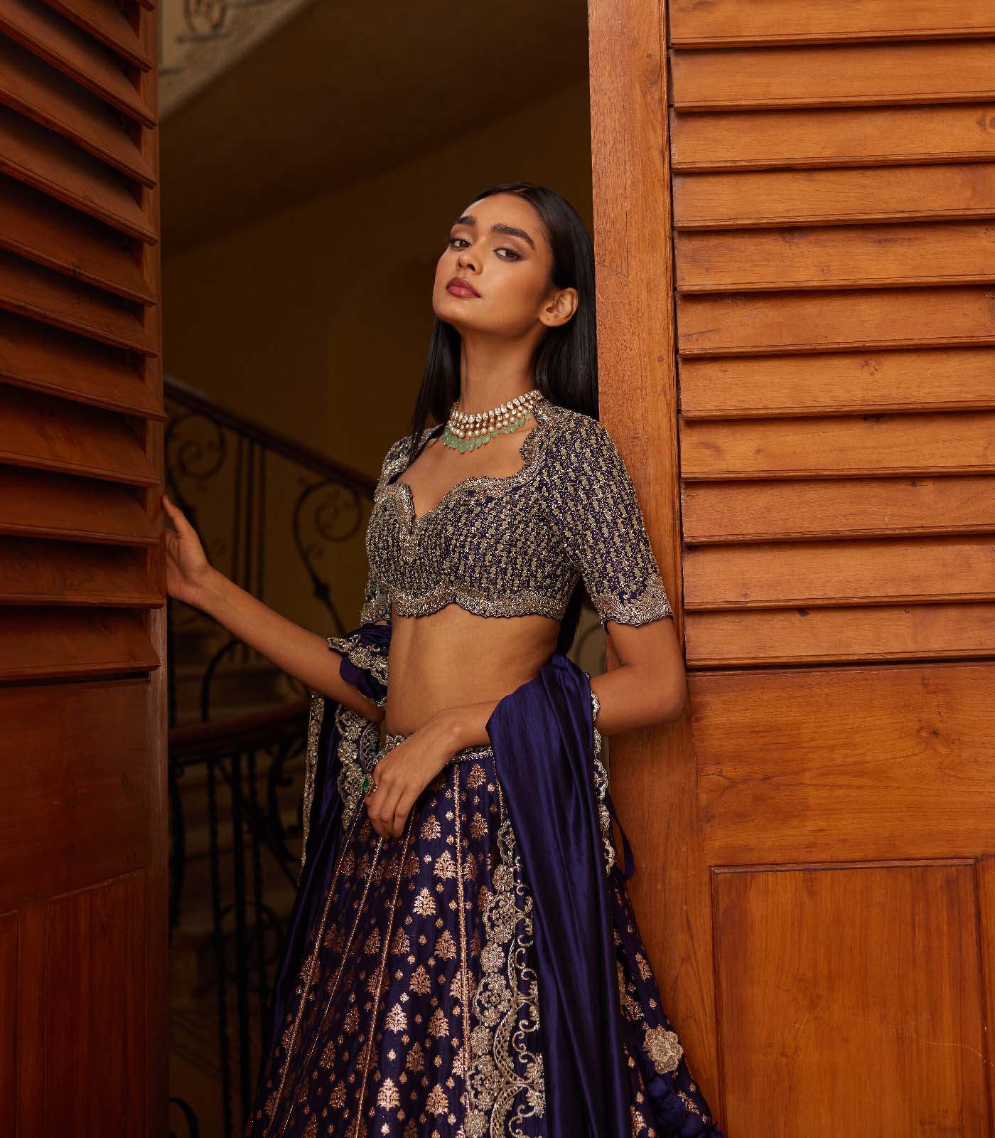 JAYANTI REDDY| FESTIVE EDIT A refined blend of timeless fabric and eloquent  details! Featured here is a Mint green embroidered lehenga p... | Instagram