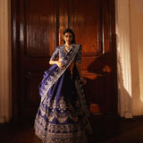 Purple Embroidered lehenga Set - Jayanti Reddy