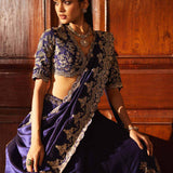 Purple Embroidered lehenga Set - Jayanti Reddy