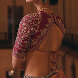 Rani Pink Banaras Lehenga Set - Jayanti Reddy