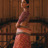 Rani Pink Banaras Lehenga Set - Jayanti Reddy