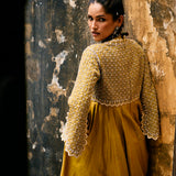 Mustard Anarkali Set