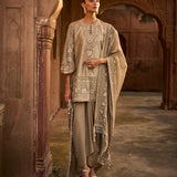 Golden Beige Tunic Set