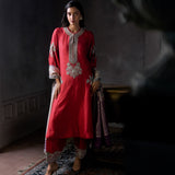 Red Kurta Set