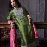 Olive Green Kurta Set