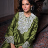 Olive Green Kurta Set