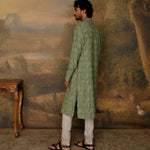 Mint Green Embroidered Kurta Set - Jayanti Reddy