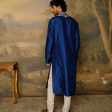 Navy Blue Embroidered Kurta Set - Jayanti Reddy