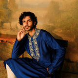 Navy Blue Embroidered Kurta Set - Jayanti Reddy